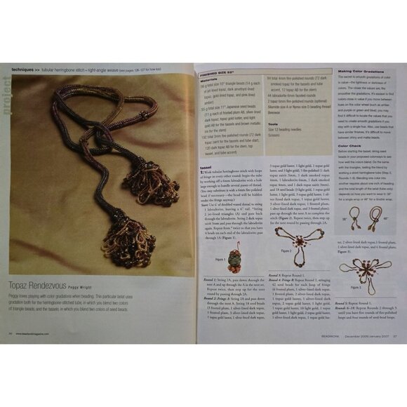 Beadwork Magazine December 2006 January 2007 Embellish A Button Bracelet - Picture 5 of 15